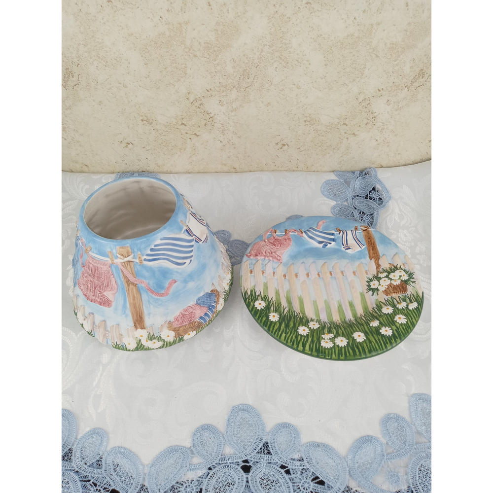 Yankee Candle Laundry Day Large Jar Candle Shade Topper & Plate